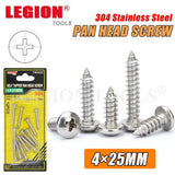 1pack Self Tapper Pan Head Screw 4x25mm