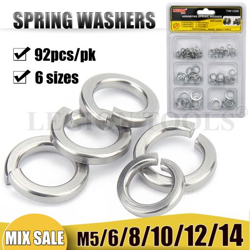 1pack Washer Assorted Spring 92pcs/pk
