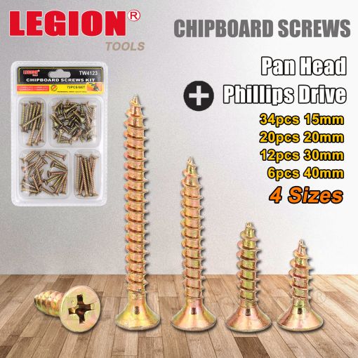 1pack Screws Chipboard Kit 70pcs/pk