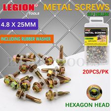 Screws Metal 4.8x25mm 20pcs/pk