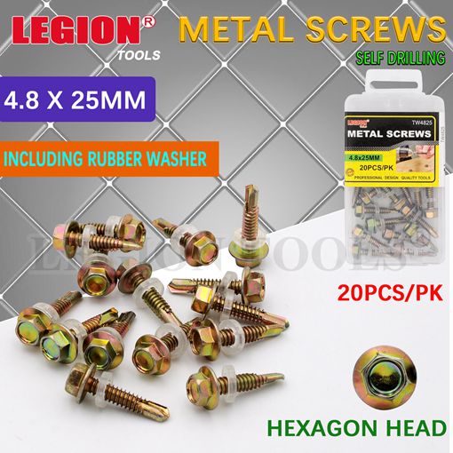 1pack Screws Metal 4.8x25mm 20pcs/pk