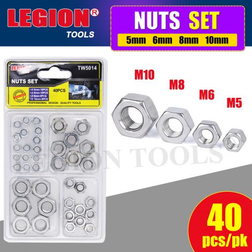 1pack Nuts Set 40pcs/pk