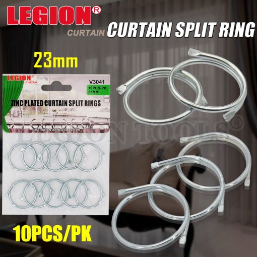 1pack Zinc Plated Curtain Split Rings 23mm 10pcs/pk