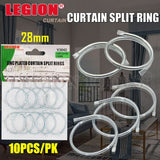 1pack Zinc Plated Curtain Split Rings 28mm 10pcs/pk