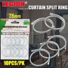 Zinc Plated Curtain Split Rings 23mm 10pcs/pk
