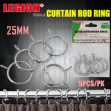 1pack Satin Curtain Rod Rings 25mm 5pcs/pk