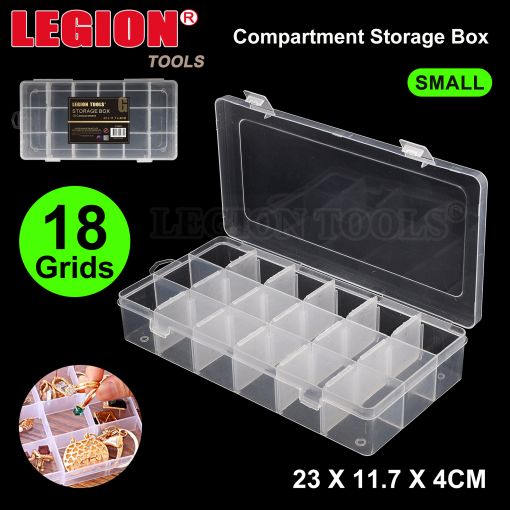Organiser Storage Box 23x11.7x4cm - 18 Compartment