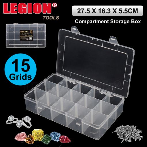 Organiser Storage Box Large - 15 Compartment