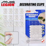 1pack Decorating Clips Clear 20pcs 1.3x1.8cm (Holding Weight 200g)