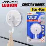 Suction Hooks White 6cm Round 1pc (Holding Weight 3kg)