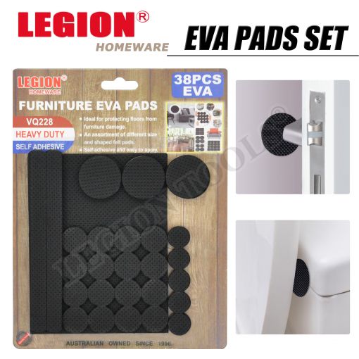 1pack Eva Pads Set Assorted Sizes 38pcs/pk
