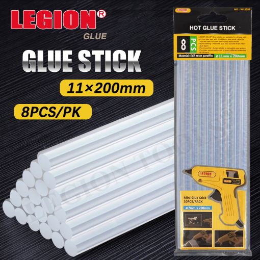 1pack Hot Glue Stick 11x200mm 8pcs
