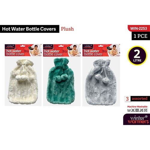1Pc Plush Hot Water bottle cover 2L