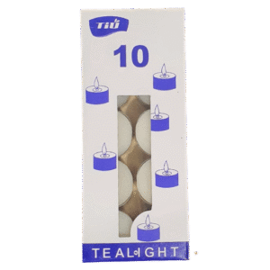 1pack 9 Hrs Tea Light Candles (10 Pcs)