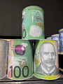 $100 MEDIUM Dollar Note Money Tin Australian Box Jar Piggy Bank Coin