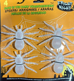 1pack Hween GID spooky spiders 4pcs Size: 11x7.6cm
