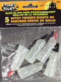 1pack Hween GID Witch Fingers 5pk 6.35cm