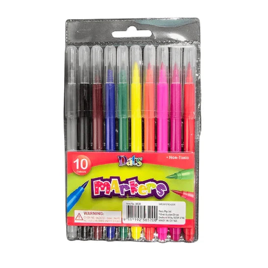1pack Marker Coloured Brush Tip 10pcs