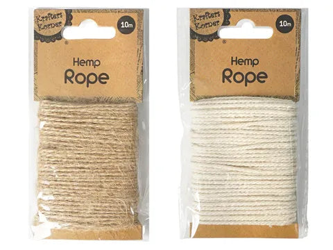 1pack HEMP TWINE Assorted Colors