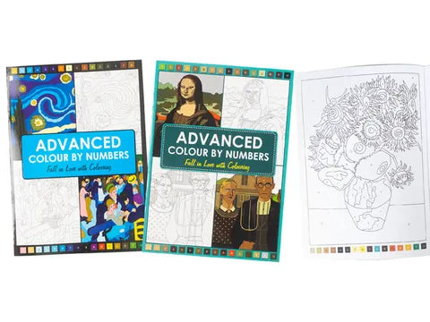 1 Book COLOUR BY NUMBER - ADVANCE 32PGS Assorted  Books