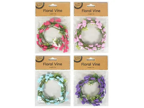 1pack FLORAL VINE - 1M Assorted  Colors