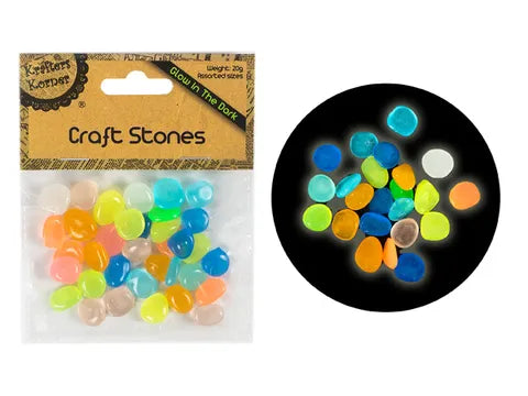 GLOW IN THE DARK STONES 20G