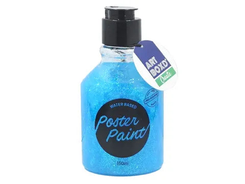 150ML WATER BASED UNICORN GLITTER PAINT - BLUE