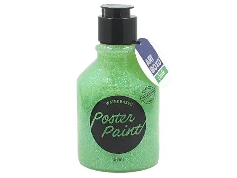 150ML WATER BASED UNICORN GLITTER PAINT - GREEN