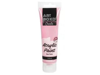 100ML ACRYLIC PAINT TUBE- PINK
