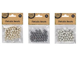 20G METALLIC BEADS 1 pack Asstd Colour