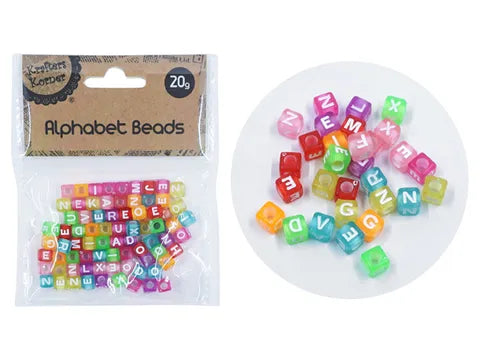 1pack COL LETTER BEADS - 20G