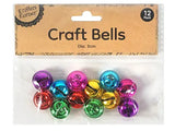 Craft Bells 12pc Multiple Assorted Colors
