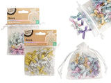 1pack FABRIC MINI BOWS - 28Pcs Assorted  Colors