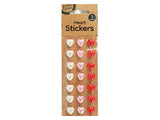 1pack HEART PEARL STICKERS 21Pcs 13mm