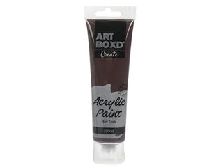 100ML ACRYLIC PAINT TUBE- BROWN