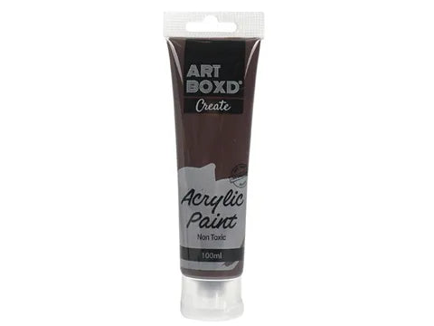 100ML ACRYLIC PAINT TUBE- BROWN