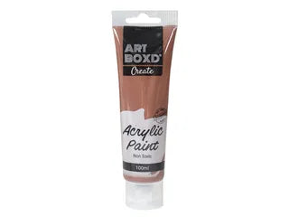 100ML ACRYLIC PAINT TUBE- CHOCOLATE