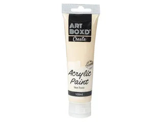 100ML ACRYLIC PAINT TUBE- CREAM