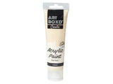100ML ACRYLIC PAINT TUBE- CREAM