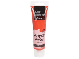 100ML ACRYLIC PAINT TUBE- RED