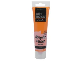 100ML ACRYLIC PAINT TUB- ORANGE