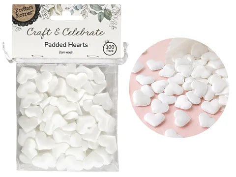 1pack PADDED HEARTS SCATTERS 100pcs