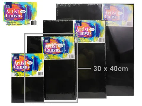 1pc BLACK 30X40CM CANVAS
