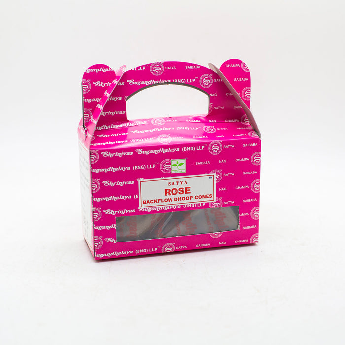 1pc Satya Backflow Dhoop Cones - Rose