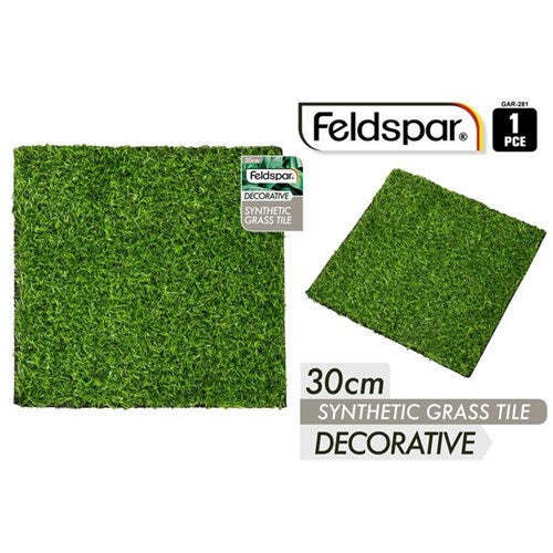 1pce Artificial Garden GrassTile 30x30cm