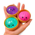 1pc TOY - SQUISHY BUN GLITTER PEARL 10cm Assorted Colors