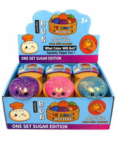 1pc TOY - SQUISHY BUN MINI 5.5CM Pearl Assorted Colors