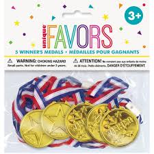 1pack 5pcs Winner Medals