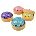 1pc Squishy Squeeze - Dumpling Series Glitter with Steamer Basket - Ø8.5cm - Assorted Colours