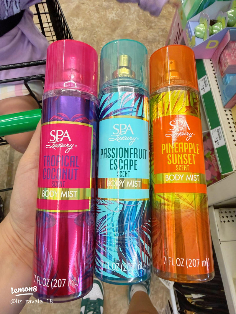 1pc Spa Luxury Body Mist - Pineapple Sunset 207ml